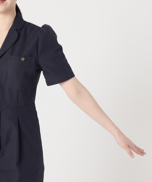 U by SPICK&SPAN（ユーバイスピックアンドスパン）の「パフスリーブオールインワン（つなぎ/オールインワン・レディース・ホワイト系その他/ネイビー・FREE）」の21枚目の写真