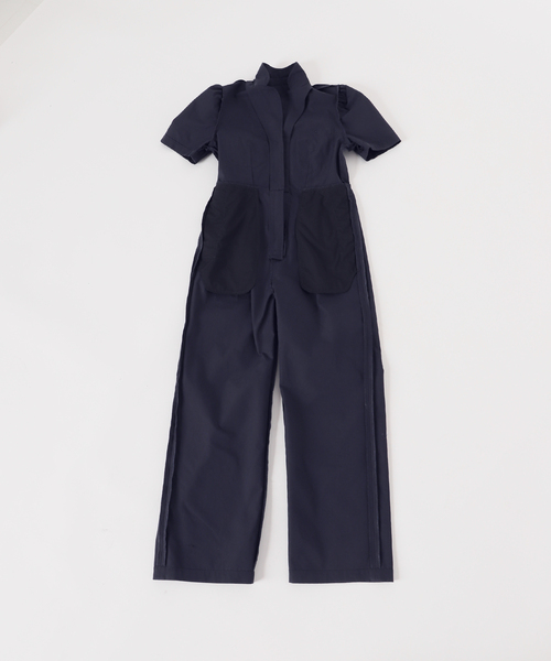 U by SPICK&SPAN（ユーバイスピックアンドスパン）の「パフスリーブオールインワン（つなぎ/オールインワン・レディース・ホワイト系その他/ネイビー・FREE）」の22枚目の写真