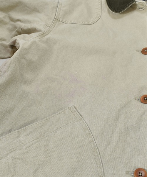 L.L.Bean(エルエルビーン)の「【ヴィンテージ古着】80s L.L.Bean / エルエルビーン デニムハンティングジャケット USA製(ブルゾン・メンズ・アイボリー・X-LARGE)」の6枚目の写真