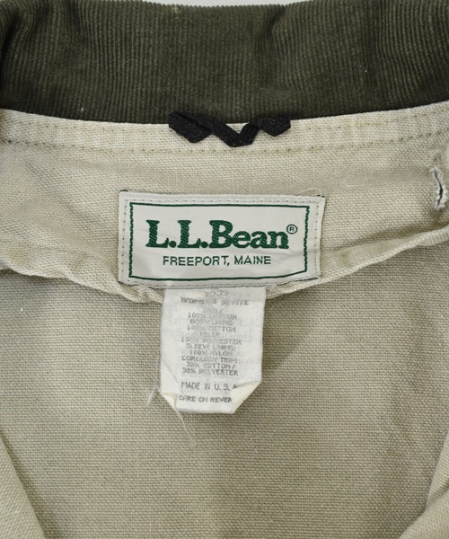 L.L.Bean(エルエルビーン)の「【ヴィンテージ古着】80s L.L.Bean / エルエルビーン デニムハンティングジャケット USA製(ブルゾン・メンズ・アイボリー・X-LARGE)」の4枚目の写真