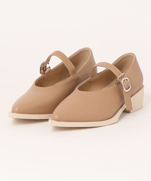Fabby fabby(ファビィーファビィー)の「ストラップポインテッドパンプス(パンプス・レディース・ブラック/ベージュ/オフホワイト・LARGE/SMALL/MEDIUM)」の19枚目の写真