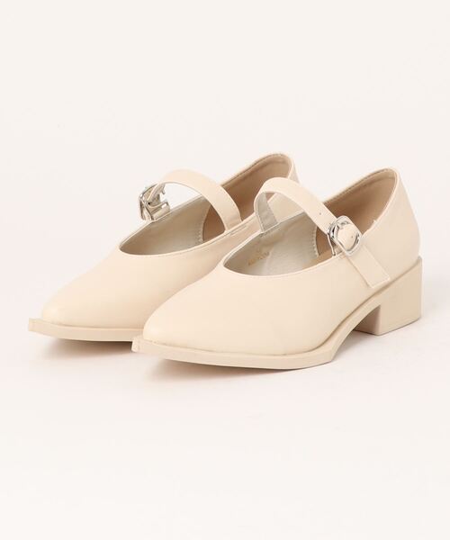 Fabby fabby(ファビィーファビィー)の「ストラップポインテッドパンプス(パンプス・レディース・ブラック/ベージュ/オフホワイト・LARGE/SMALL/MEDIUM)」の21枚目の写真