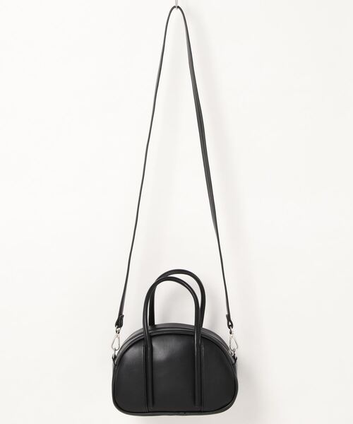 CPCM（シーピーシーエム）の「ラウンド合皮ハンドBAG（ボストンバッグ・レディース・オフホワイト/ブラック/グリーン・FREE）」の5枚目の写真