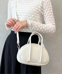 ラウンド合皮ハンドBAG