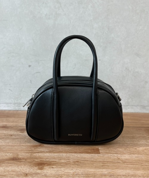 CPCM（シーピーシーエム）の「ラウンド合皮ハンドBAG（ボストンバッグ・レディース・オフホワイト/ブラック/グリーン・FREE）」の11枚目の写真