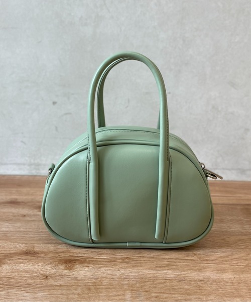 CPCM（シーピーシーエム）の「ラウンド合皮ハンドBAG（ボストンバッグ・レディース・オフホワイト/ブラック/グリーン・FREE）」の18枚目の写真
