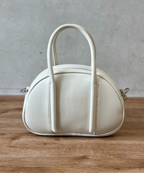 CPCM（シーピーシーエム）の「ラウンド合皮ハンドBAG（ボストンバッグ・レディース・オフホワイト/ブラック/グリーン・FREE）」の22枚目の写真