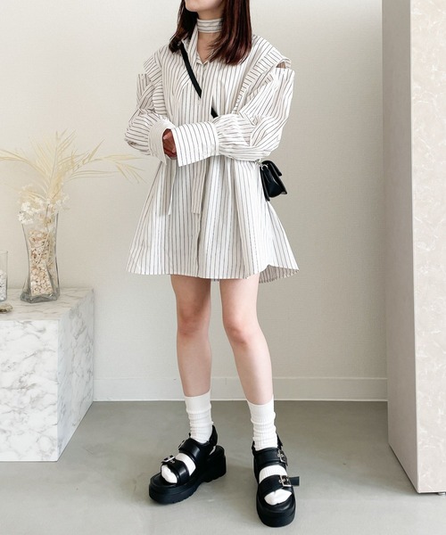 Heather（ヘザー）の「AZATOアソートBIGシャツ　194314（シャツ/ブラウス・レディース・ホワイト系その他/ピンク/イエロー/ブルー・FREE）」の17枚目の写真