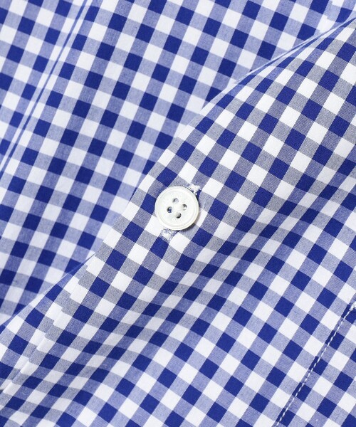 BEAMS（ビームス）の「BEAMS / ルーズフィット ギンガムチェック オープンカラー シャツ（シャツ/ブラウス・メンズ・ネイビー/ブルー/ブラウン・M/L/S/XL）」の13枚目の写真