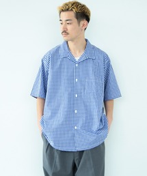 BEAMS | BEAMS / ルーズフィット ギンガムチェック オープンカラー シャツ(シャツ/ブラウス)