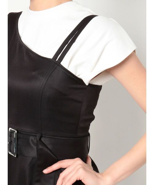 MURUA（ムルーア）の「ハトメラップジャンスカ（ワンピース・レディース・ブラック/グレー・FREE）」の17枚目の写真