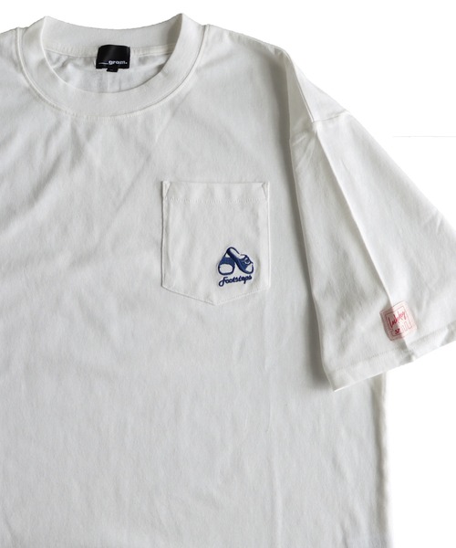 __gram.(スペースグラム)の「ワンポイント刺繍サウナTシャツ(Tシャツ/カットソー・メンズ・ホワイト/ライトグリーン/ミント/ブルー系/ブルー系1/ブルーグレー/ホワイト系/ホワイト系1/ライトグリーン系・M/L)」の3枚目の写真