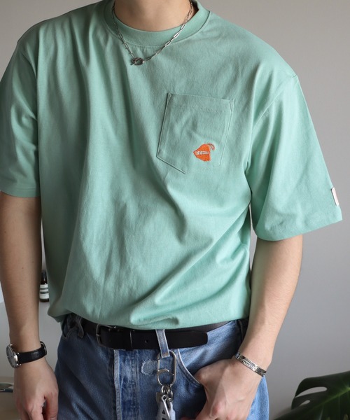 __gram.(スペースグラム)の「ワンポイント刺繍サウナTシャツ(Tシャツ/カットソー・メンズ・ホワイト/ライトグリーン/ミント/ブルー系/ブルー系1/ブルーグレー/ホワイト系/ホワイト系1/ライトグリーン系・M/L)」の16枚目の写真
