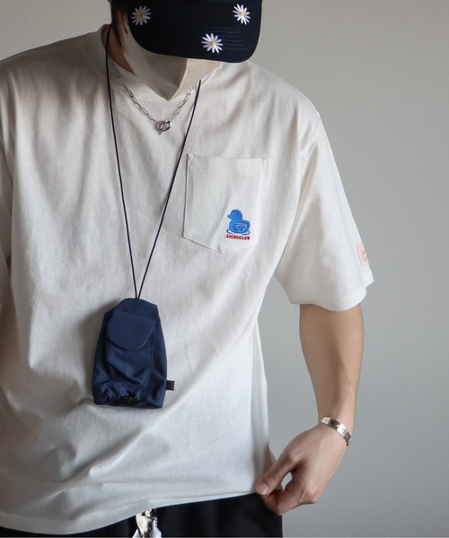 __gram.(スペースグラム)の「ワンポイント刺繍サウナTシャツ(Tシャツ/カットソー・メンズ・ホワイト/ライトグリーン/ミント/ブルー系/ブルー系1/ブルーグレー/ホワイト系/ホワイト系1/ライトグリーン系・M/L)」の12枚目の写真