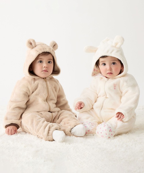 マイクロファーカバーオール（ロンパース）｜MIKI HOUSE（ミキハウス