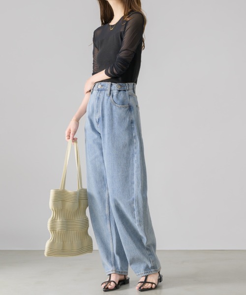 NEUNA（ヌナ）の「ニットウェーブショルダー/ハンドバッグ（ショルダーバッグ・レディース・ブラック/アイボリー・FREE）」の11枚目の写真