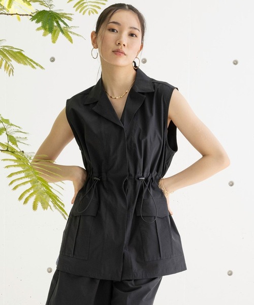 HEREIAM（ヘレイアム）の「【HEREIAM】接触冷感/クールマテリアルベスト（ベスト・レディース・ブラック/カーキ・SMALL/MEDIUM）」の2枚目の写真