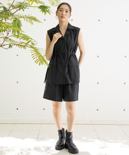 HEREIAM（ヘレイアム）の「【HEREIAM】接触冷感/クールマテリアルベスト（ベスト・レディース・ブラック/カーキ・SMALL/MEDIUM）」の16枚目の写真