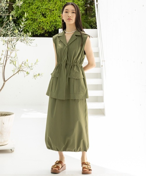 HEREIAM（ヘレイアム）の「【HEREIAM】接触冷感/クールマテリアルベスト（ベスト・レディース・ブラック/カーキ・SMALL/MEDIUM）」の6枚目の写真