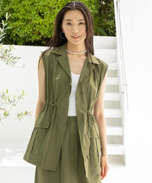 HEREIAM（ヘレイアム）の「【HEREIAM】接触冷感/クールマテリアルベスト（ベスト・レディース・ブラック/カーキ・SMALL/MEDIUM）」の14枚目の写真