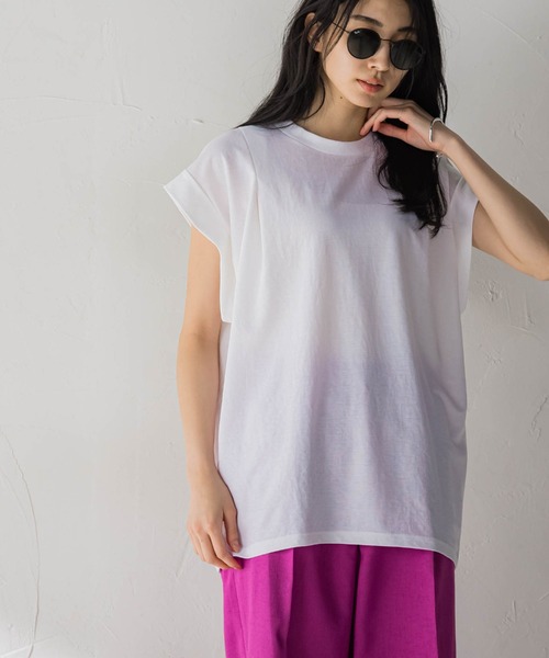 MAYSON GREY（メイソングレイ）の「肩タックカノコジャージプルオーバー≪洗濯機で洗える≫（Tシャツ/カットソー・レディース・ホワイト/ブラック/ブルー・M）」の5枚目の写真