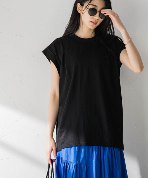 MAYSON GREY（メイソングレイ）の「肩タックカノコジャージプルオーバー≪洗濯機で洗える≫（Tシャツ/カットソー・レディース・ホワイト/ブラック/ブルー・M）」の19枚目の写真