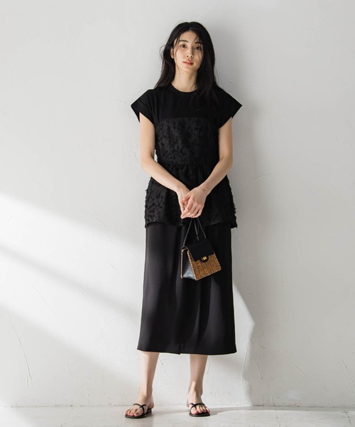 MAYSON GREY（メイソングレイ）の「肩タックカノコジャージプルオーバー≪洗濯機で洗える≫（Tシャツ/カットソー・レディース・ホワイト/ブラック/ブルー・M）」の20枚目の写真