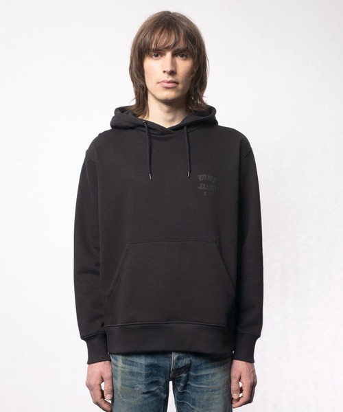 Nudie Jeans（ヌーディージーンズ）の「Franke Logo パーカー（パーカー・メンズ・ブラック/グレー・X-SMALL/SMALL/MEDIUM/LARGE/X-LARGE）」の4枚目の写真