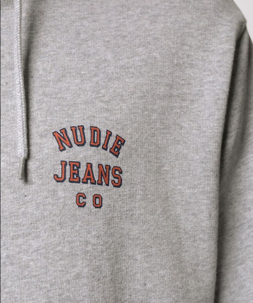 Nudie Jeans（ヌーディージーンズ）の「Franke Logo パーカー（パーカー・メンズ・ブラック/グレー・X-SMALL/SMALL/MEDIUM/LARGE/X-LARGE）」の14枚目の写真