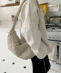 florist | 【2WAY/軽量】【ユニセックス】キルティングライクなハーフムーンノットショルダーバッグ/トートバッグ(メッセンジャーバッグ)