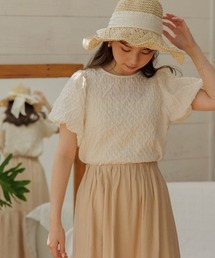 flower | ウェービーパフトップ(Tシャツ/カットソー)