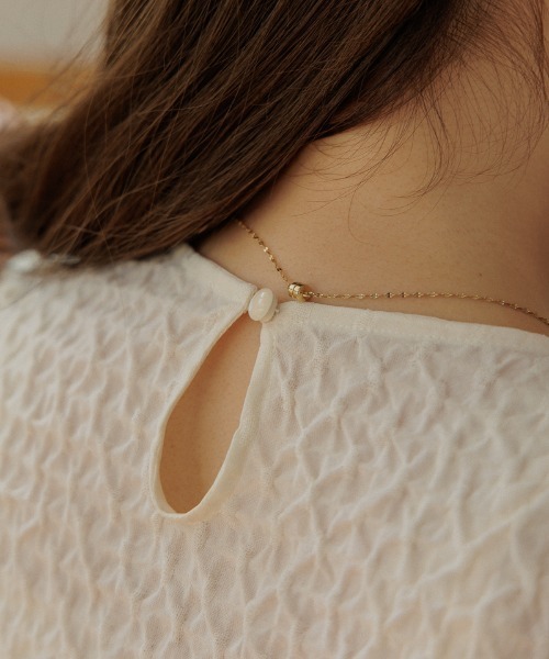 flower(フラワー)の「ウェービーパフトップ(Tシャツ/カットソー・レディース・ブラック/アイボリー・FREE)」の14枚目の写真