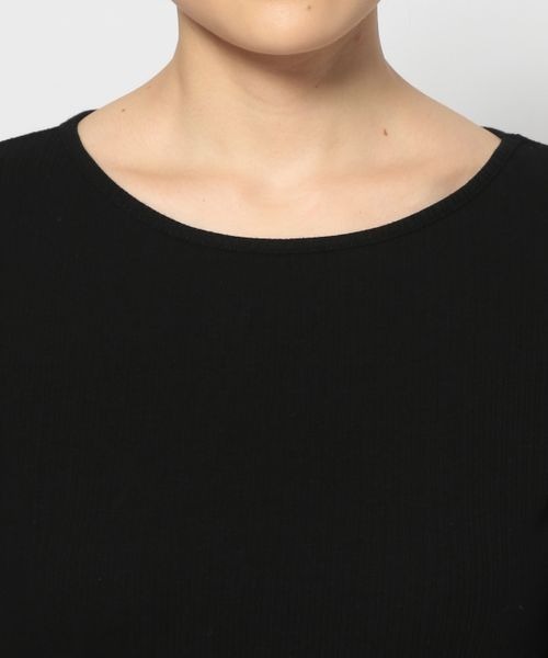 mysty woman（ミスティウーマン）の「プリーツベルスリーブプルオーバー 966550（Tシャツ/カットソー・レディース・オフホワイト/ブラック・FREE）」の5枚目の写真