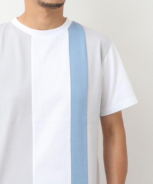 NOLLEY'S goodman(ノーリーズグッドマン)の「カラー切り替えTシャツ(Tシャツ/カットソー・メンズ・グレー系その他/ホワイト系その他/ブルー系その他・M/XL/S/L)」の20枚目の写真