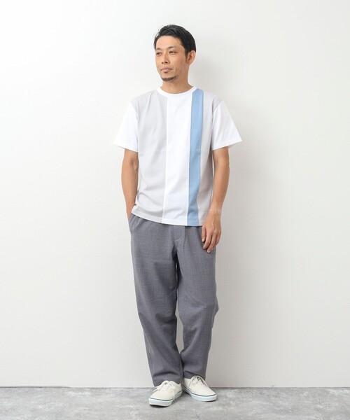 NOLLEY'S goodman(ノーリーズグッドマン)の「カラー切り替えTシャツ(Tシャツ/カットソー・メンズ・グレー系その他/ホワイト系その他/ブルー系その他・M/XL/S/L)」の16枚目の写真