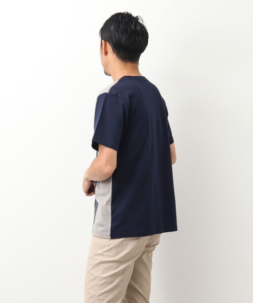 NOLLEY'S goodman(ノーリーズグッドマン)の「カラー切り替えTシャツ(Tシャツ/カットソー・メンズ・グレー系その他/ホワイト系その他/ブルー系その他・M/XL/S/L)」の17枚目の写真