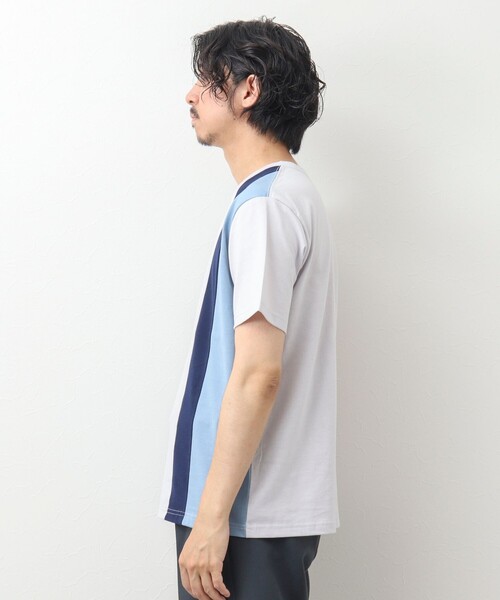NOLLEY'S goodman(ノーリーズグッドマン)の「カラー切り替えTシャツ(Tシャツ/カットソー・メンズ・グレー系その他/ホワイト系その他/ブルー系その他・M/XL/S/L)」の19枚目の写真
