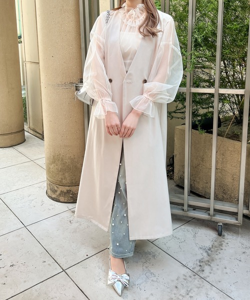 Ambre Ciel(アンブルシエル)の「2wayリネンライクロングジレ/WEB/EC限定商品(ベスト・レディース・アイボリー/ブラック・FREE)」の2枚目の写真