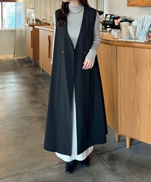 2wayリネンライクロングジレ/WEB/EC限定商品