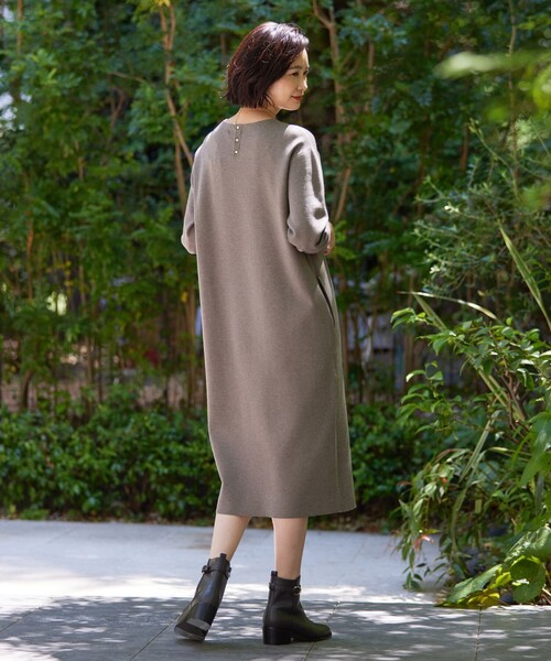 J.PRESS(ジェイプレス)の「【洗える】VIS/PE MILANO ニット ワンピース(ワンピース・レディース・ダルブルー系/ブラウン系/ブラック系・11/9)」の5枚目の写真