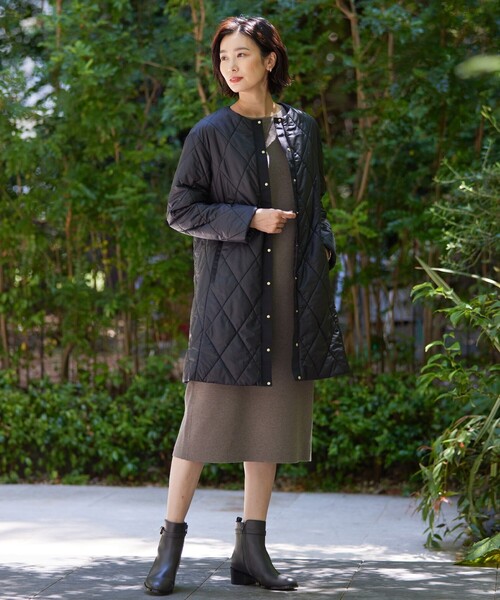 J.PRESS(ジェイプレス)の「【洗える】VIS/PE MILANO ニット ワンピース(ワンピース・レディース・ダルブルー系/ブラウン系/ブラック系・11/9)」の7枚目の写真