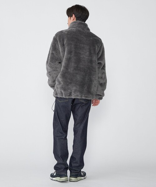 【セール】*【SHIPS別注】RUSSELL ATHLETIC: シャギーフリース ハーフジップ プルオーバー（スウェット）｜Russell Athletic（ラッセルアスレティック）