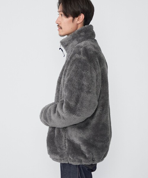 【セール】*【SHIPS別注】RUSSELL ATHLETIC: シャギーフリース ハーフジップ プルオーバー（スウェット）｜Russell Athletic（ラッセルアスレティック）