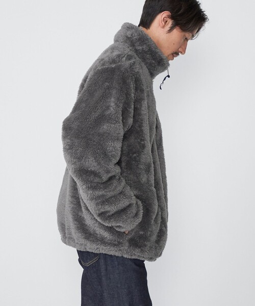 【セール】*【SHIPS別注】RUSSELL ATHLETIC: シャギーフリース ハーフジップ プルオーバー（スウェット）｜Russell Athletic（ラッセルアスレティック）