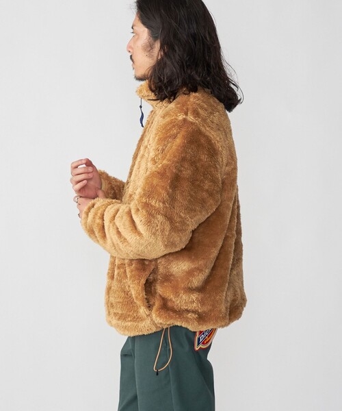 【セール】*【SHIPS別注】RUSSELL ATHLETIC: シャギーフリース ハーフジップ プルオーバー（スウェット）｜Russell Athletic（ラッセルアスレティック）