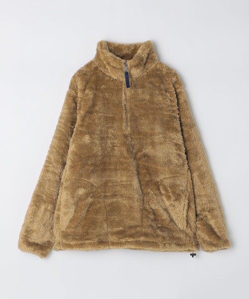 【セール】*【SHIPS別注】RUSSELL ATHLETIC: シャギーフリース ハーフジップ プルオーバー（スウェット）｜Russell Athletic（ラッセルアスレティック）