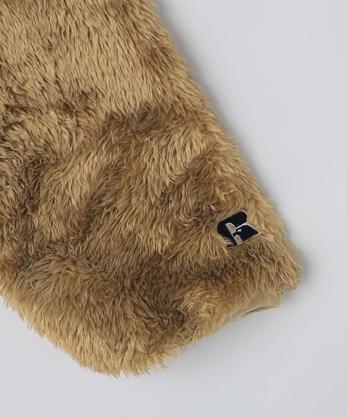 【セール】*【SHIPS別注】RUSSELL ATHLETIC: シャギーフリース ハーフジップ プルオーバー（スウェット）｜Russell Athletic（ラッセルアスレティック）