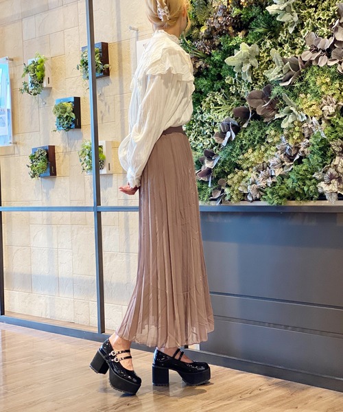 attagirl（アタガール）の「厚底ダブルストラップドレスシューズ（パンプス・レディース・ブラック/ブラック系その他/ホワイト・LL/S/M/L）」の18枚目の写真