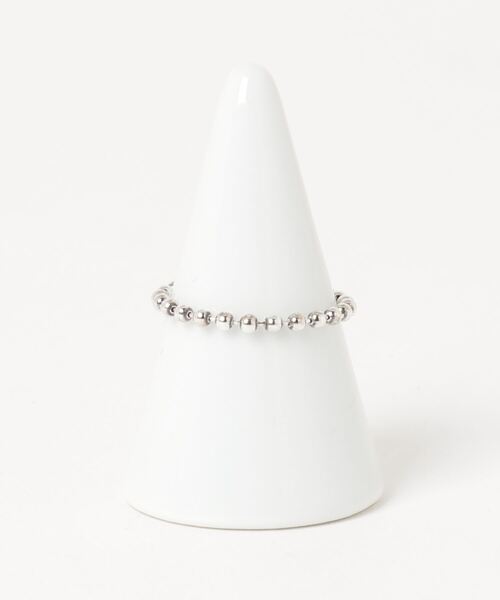 hobo（ホーボー）の「【hobo / ホーボー】BALL CHAIN RING 925 SILVER with BRASS（リング・メンズ・シルバー・M/S）」の2枚目の写真
