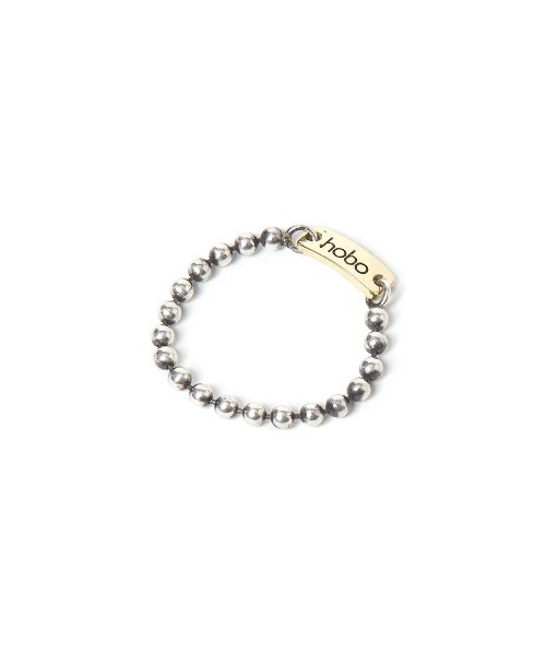 hobo（ホーボー）の「【hobo / ホーボー】BALL CHAIN RING 925 SILVER with BRASS（リング・メンズ・シルバー・M/S）」の4枚目の写真